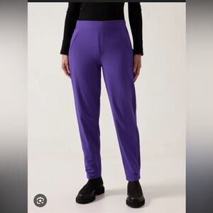 Athleta NEW Brooklyn Lined Pants in Noble Blue Purple 12